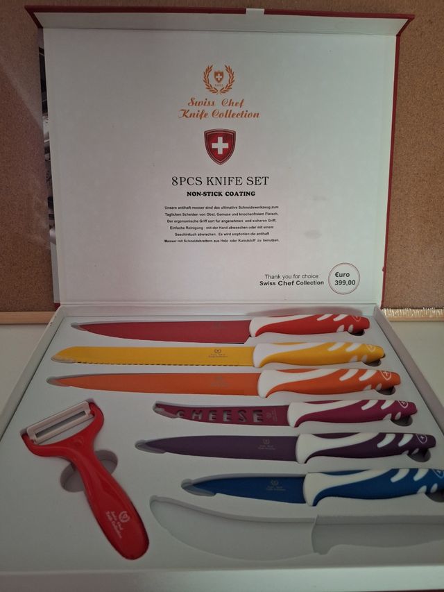 Juego cuchillos Swiss Chef 8pcs