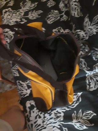 Conjunto de 2 bolsas de viaje y 1 neceser cuero