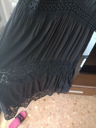 Vestido negro encaje 48/50