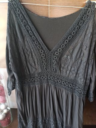 Vestido negro encaje 48/50