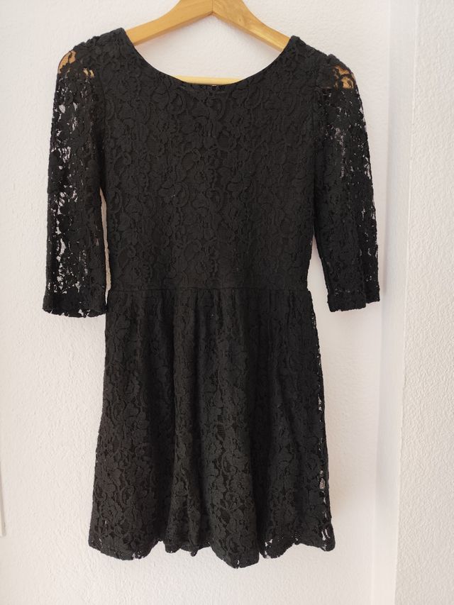 Vestido encaje negro