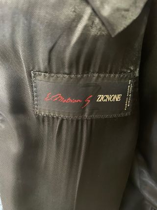 Americana negra Zignone hombre