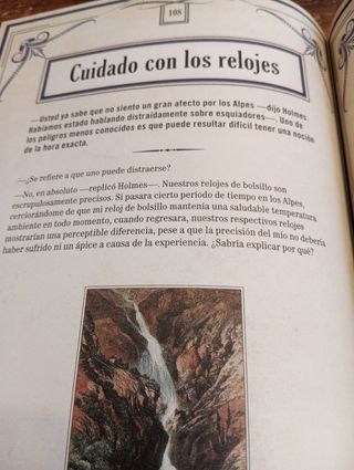 El libro de los Enigmas de Sherlock Holmes.