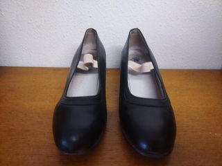 Zapatos Flamenco Piel Negra