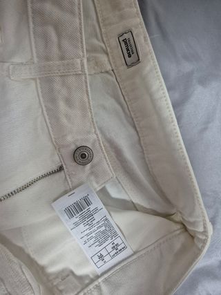 Mini Falda Vaquera Blanca Bordada