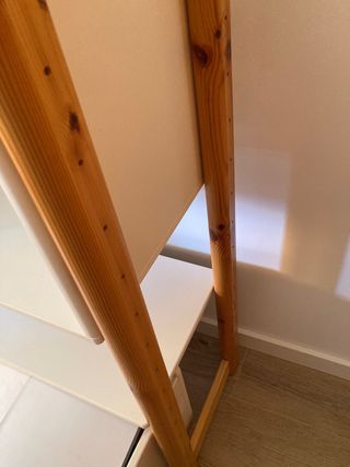 ESTANTERIA DISEÑO MADERA Y BLANCA.MARCA FLEXA