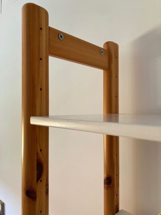 ESTANTERIA DISEÑO MADERA Y BLANCA.MARCA FLEXA