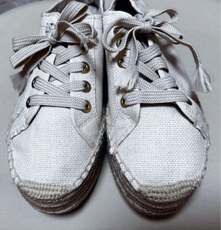 Zapatillas esparto Stradivarius beige
