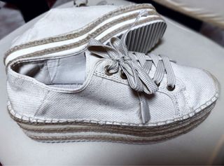 Zapatillas esparto Stradivarius beige