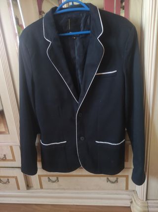 Chaqueta negra americana M - Estilo clásico