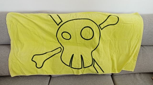 Toalla Calavera - Playa - Amarillo