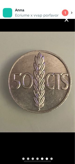 4 Monedas 50 céntimos España