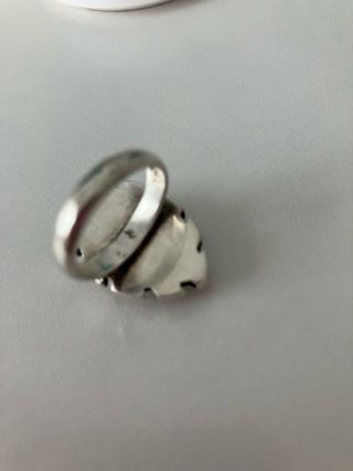 Anillo plata y ónice - Talla (6,5) 16,5 mm