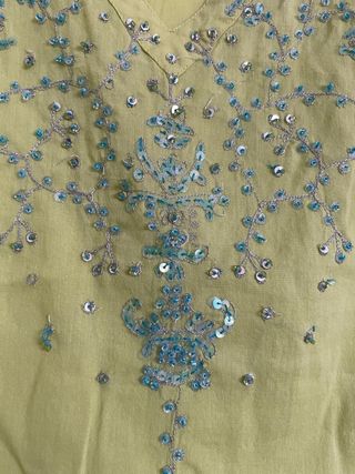 Blusa verde pistacho lentejuelas