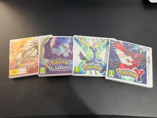 4 juegos Pokémon 3DS: Sol, Luna, X, Y