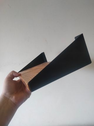 3 Estantes madera pino - Metal