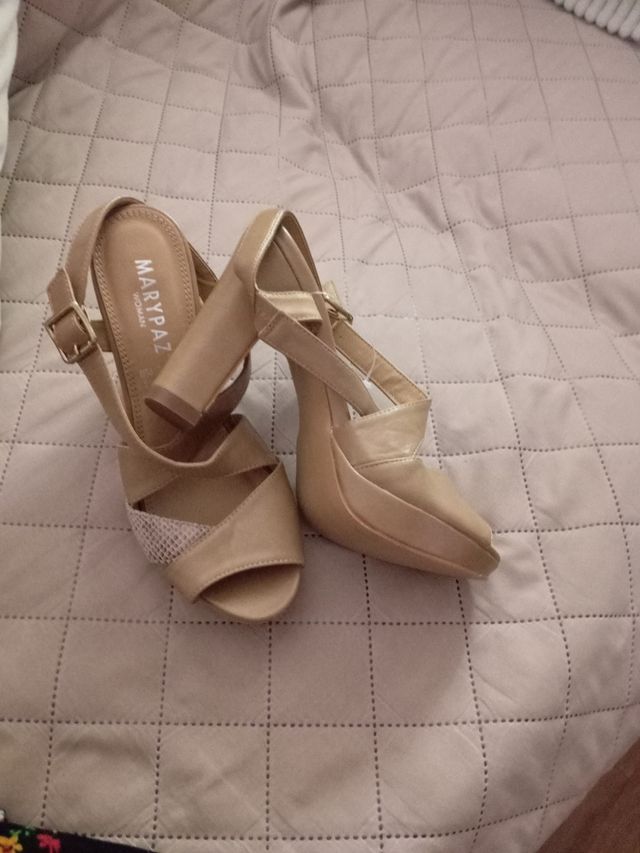MARYPAZ Zapatos beige mujer 37