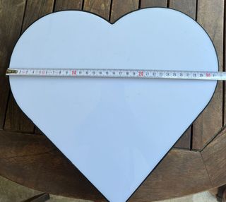 Caja luz corazón pizarra - Decoración