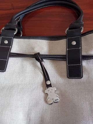 Bolso Tous beige y negro