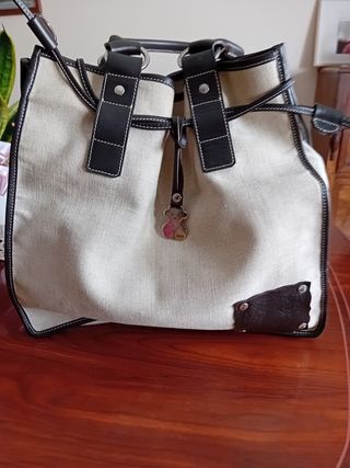 Bolso Tous beige y negro