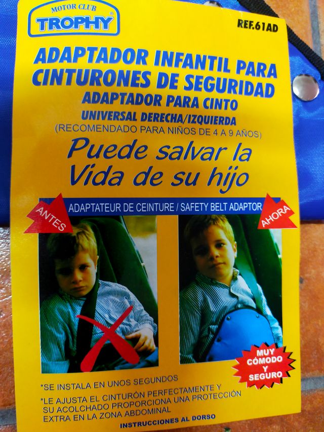 Adaptador Cinturón Infantil Coche