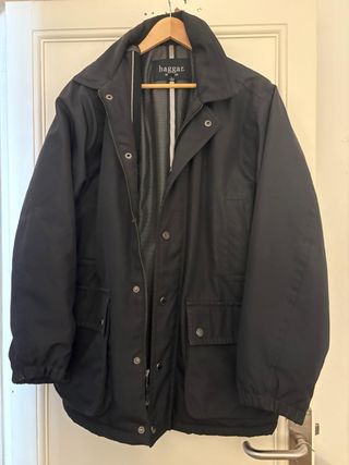 Parka Haggar negra, Talle L