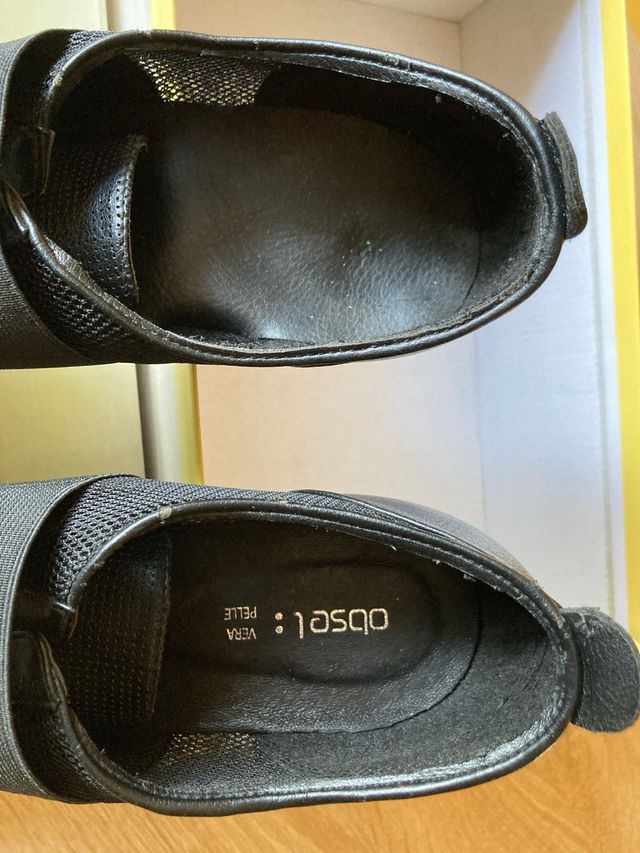 Scarpe nere donna 39 - rete e pelle