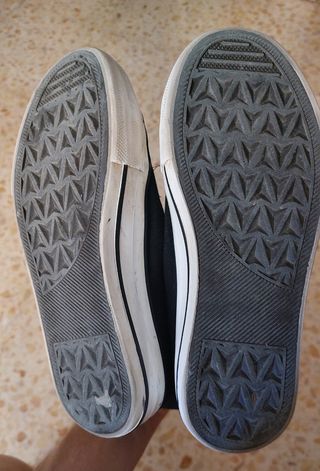 Botas negras tela 36