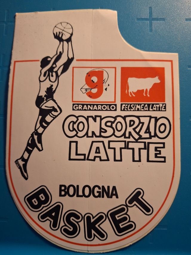 Adesivo vintage Basket Bologna anni '80 Granarolo