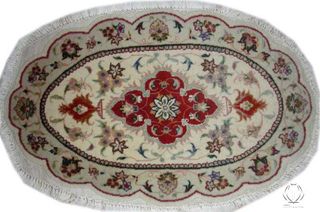 66x46 CM Tappeto Persiano Tabriz Extra Fine