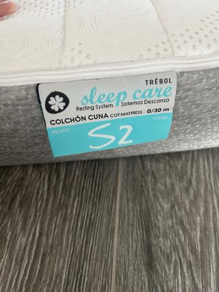 Cunas gemelar + colchon antiplagiocefalea