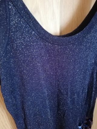 Vestido azul COS lentejuelas