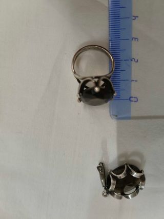 Joyas plata italiana 925,piedras   topacio marrón.