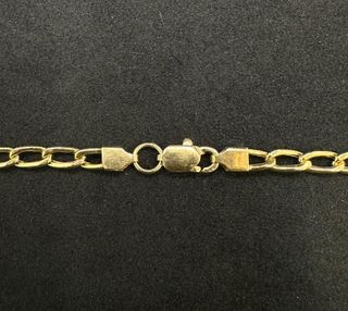 Cadena Alterna oro 18k con piedras, 10.5 g, 45 cm.