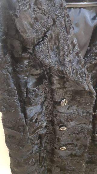 Abrigo astracán negro