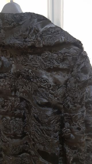 Abrigo astracán negro