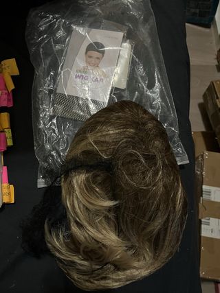 Peluca castaña y rubia - NUEVA