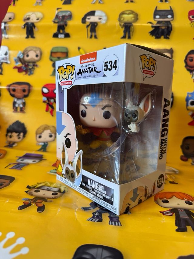 Funko Pop! Aang con Momo #534