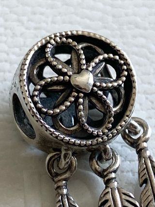 Charm ORIGINAL Pandora Atrapasueños  corazon pluma