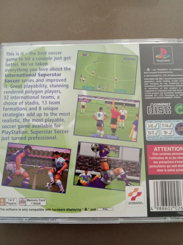 Superstar Soccer Internazionale Pro - PSX impeccabile