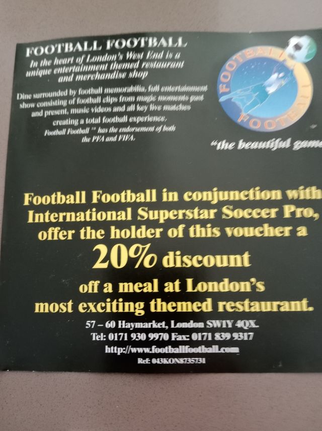 Superstar Soccer Internazionale Pro - PSX impeccabile