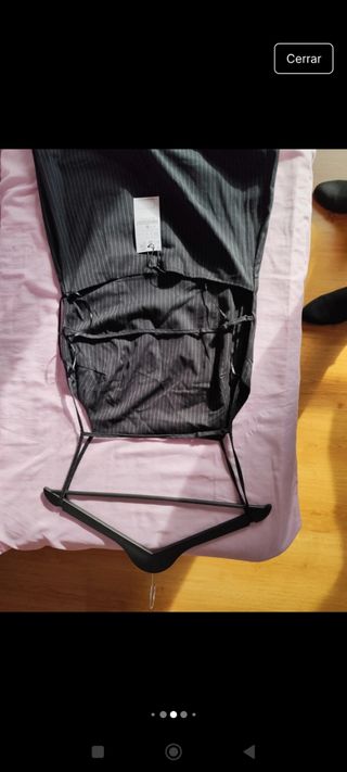 Vestido negro rayas - espalda abierta