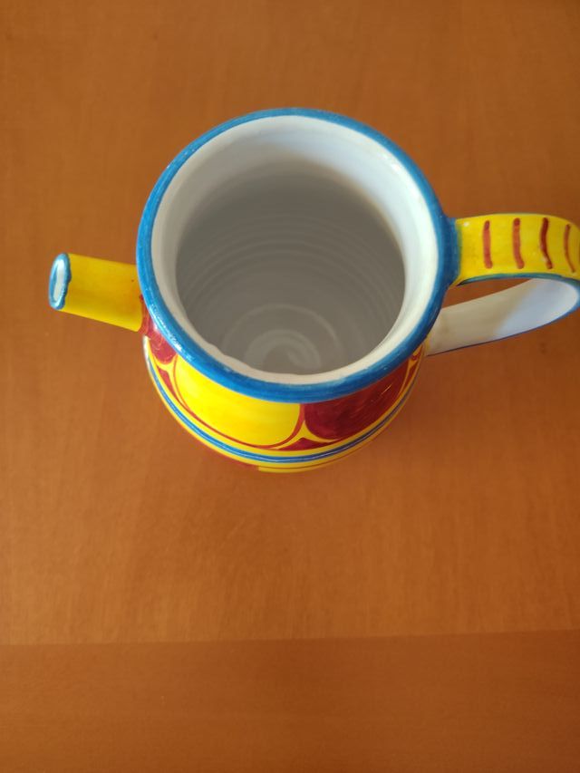 Brocca Ceramica Giallo-Rossa