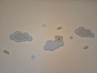Decoração Ursinho Bebé - Nuvens & Estrelas