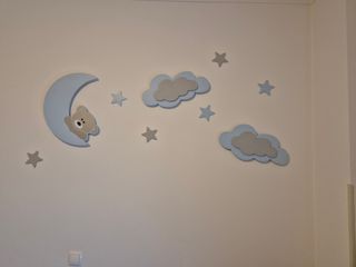 Decoração Ursinho Bebé - Nuvens & Estrelas