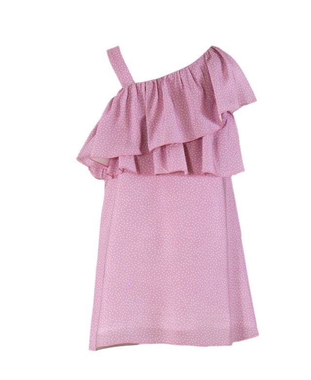 Vestido rosa estampado - 16 años