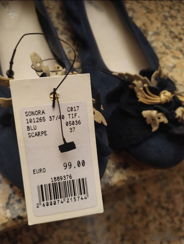 Ballerine Sonora blu n. 37