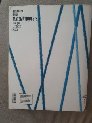 Matemàtiques 3r d'ESO LA FQLCP (Edició 2022)