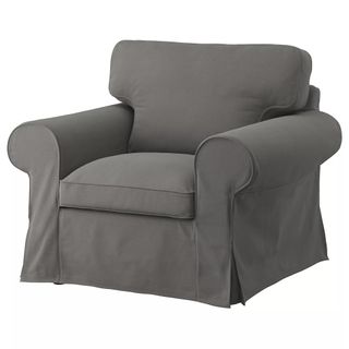 Fundas Nuevas Sofá + Puff IKEA Ektorp gris oscuro