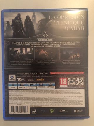 PS4 Assassin's Creed Syndicate - Juego Completo